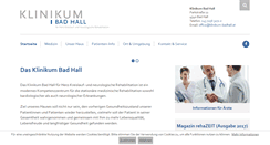 Desktop Screenshot of klinikum-badhall.at