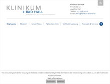 Tablet Screenshot of klinikum-badhall.at